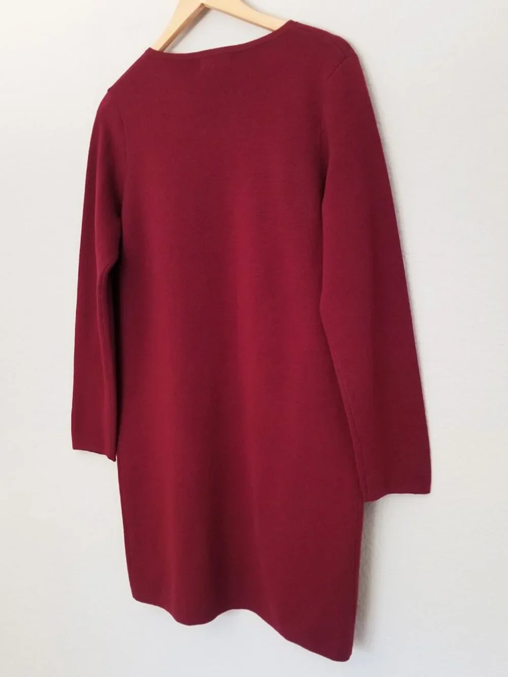 NEW J. Crew 365 Juliette Open-Front Collarless Sweater Blazer in Burgundy S $158